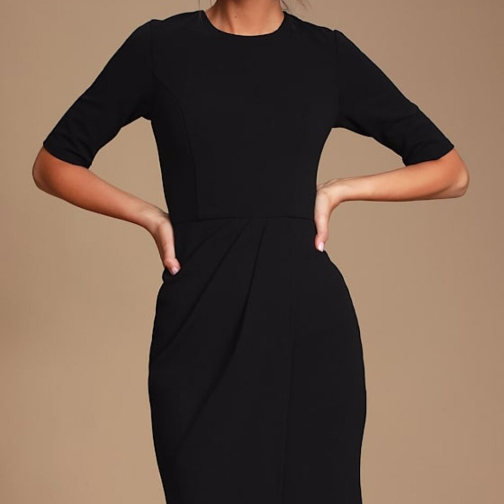 NWT Lulus Westwood Black Sheath Dress - Size S (Closet closing permanently 5/15)